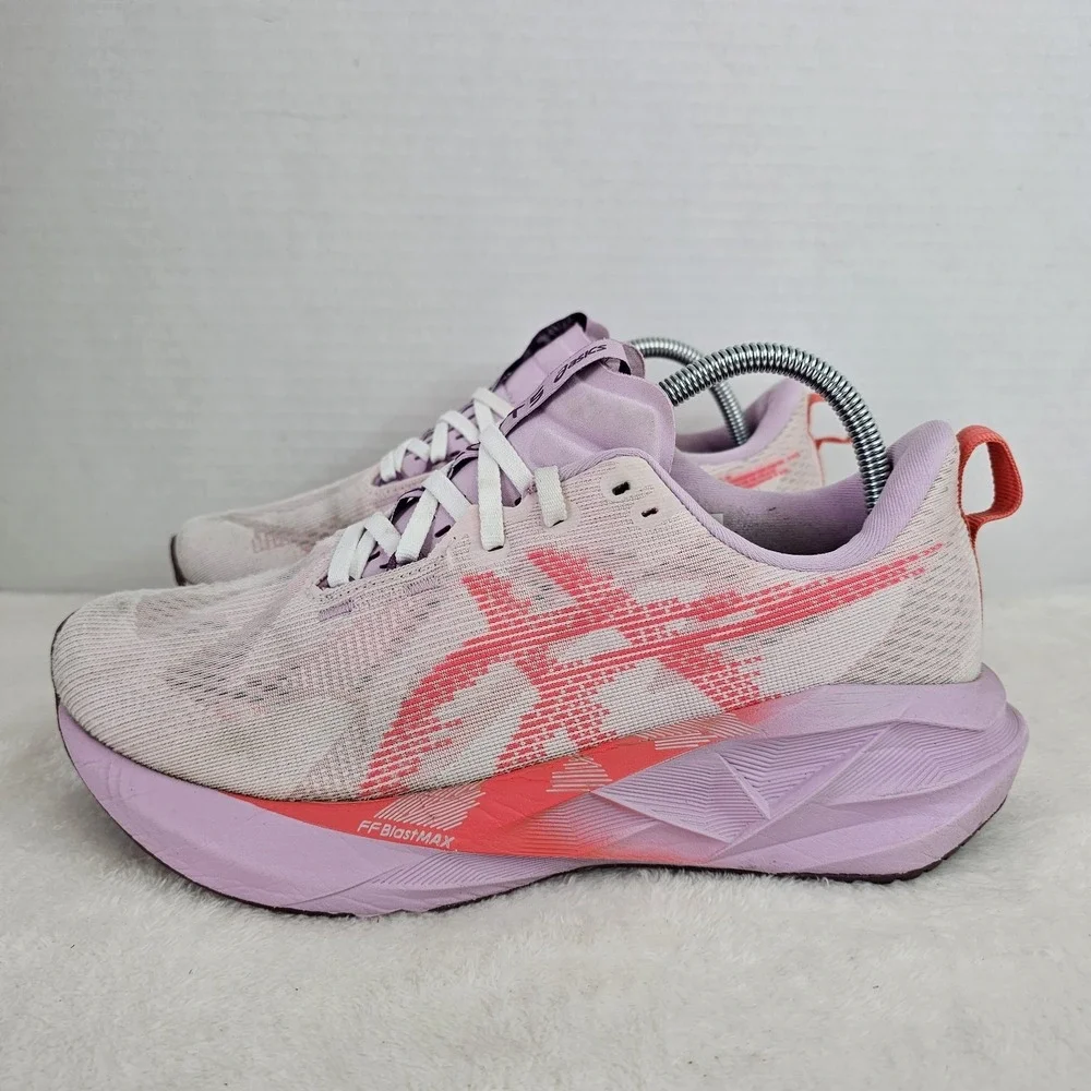 ASICS Novablast 5 Running Shoes Womens 9.5 Pink Mesh Racing Athletic Sneakers